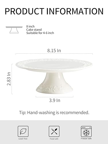 White Porcelain Cake Stand for Parties and Events
