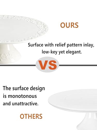 White Porcelain Cake Stand for Parties and Events