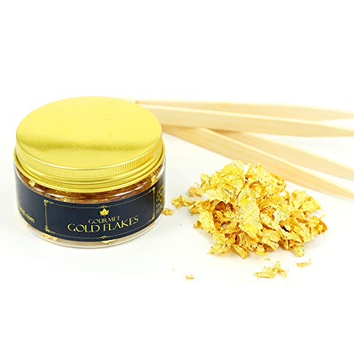 Barnabas Blattgold Genuine Edible Gold Flakes, 150mg Jar