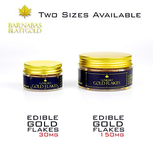 Barnabas Blattgold Genuine Edible Gold Flakes, 150mg Jar