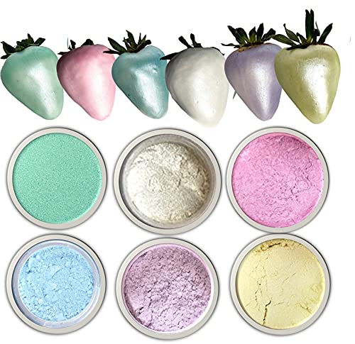 Shimmer Dust Set for Cake Decoration - 6 Colors