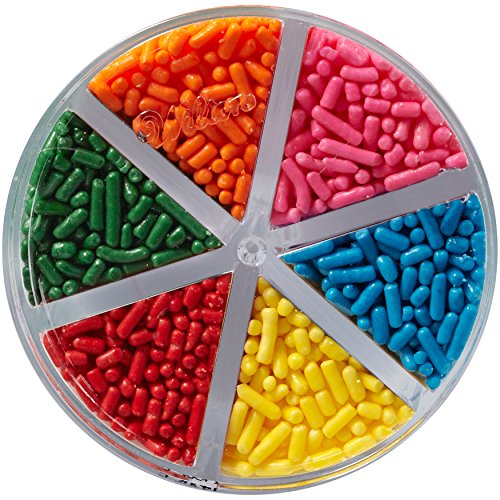 Rainbow Sprinkle Assortment for Cake Decorating, 3.2 oz