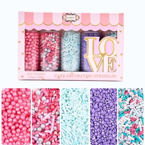 Assorted Confect Sprinkles for Cake & Cupcake Decoration