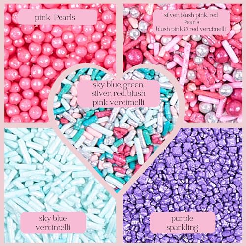Assorted Confect Sprinkles for Cake & Cupcake Decoration