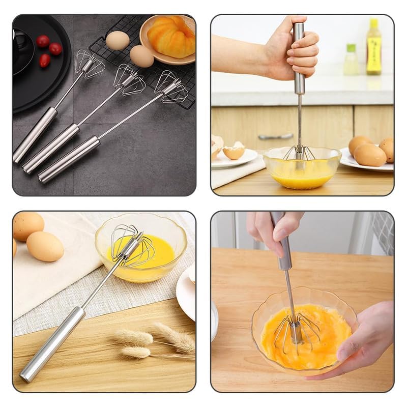 2024 Upgraded Automatic Stainless Steel Egg Whisk