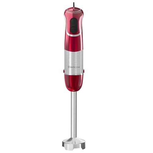 Red Blackcow Immersion Blender with 12-Speed, 800W - Kitchen