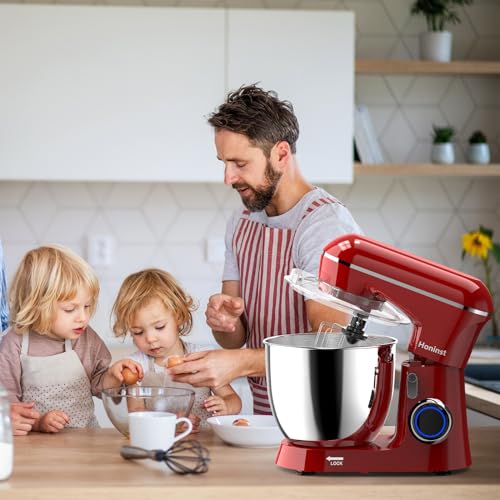 Honinst 6.5QT 10-Speed Electric Stand Mixer, 3-In-1 Baking Kit