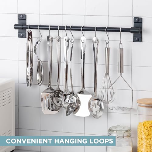 Stainless Steel Kitchen Utensil Set - 10-piece Nonstick