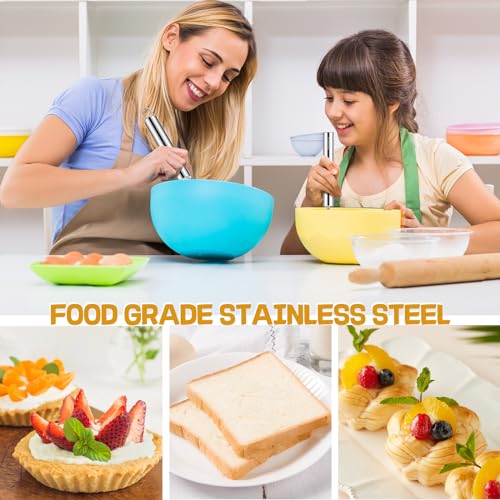 Stainless Steel Kitchen Whisk Set - 3 Pack