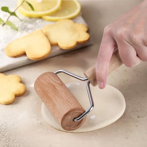 Wooden Rolling Pin With Non-Stick Surface, Baking Essential
