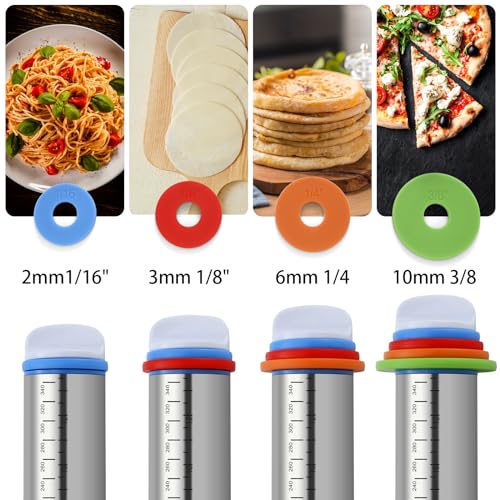 Unokit 3-Piece Rolling Pin Set for Baking Essentials