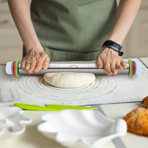 Unokit 3-Piece Rolling Pin Set for Baking Essentials