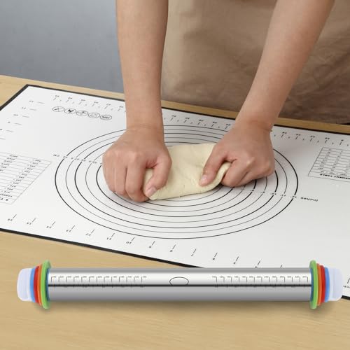 Unokit 3-Piece Rolling Pin Set for Baking Essentials