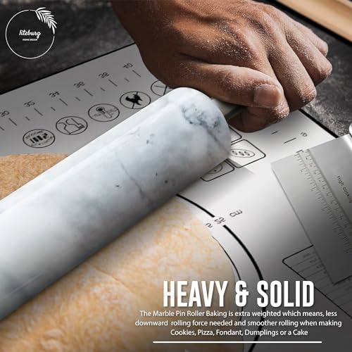 Marble Rolling Pin Set with Baking Accessories