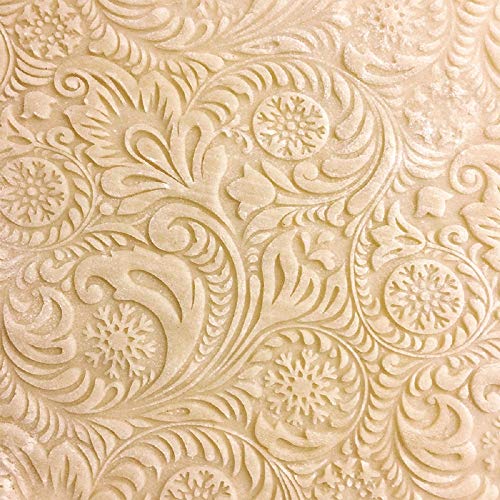 Flower Embossed Rolling Pin for Baking and Gifts