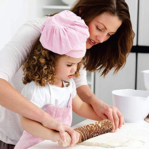 Flower Embossed Rolling Pin for Baking and Gifts