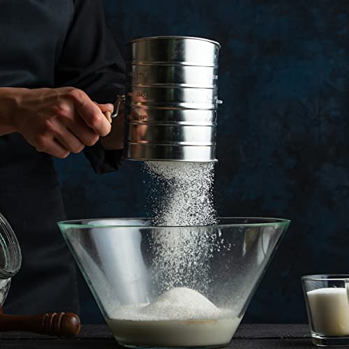 3 Cup Stainless Steel Flour Sifter for Baking