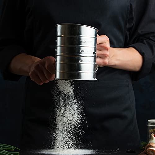 3 Cup Stainless Steel Flour Sifter for Baking