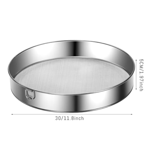 Stainless Steel Flour Sifter 11.8 Inch Mesh Strainer