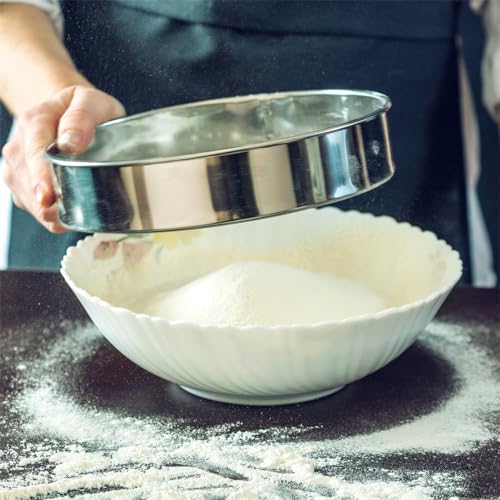 Stainless Steel Flour Sifter 11.8 Inch Mesh Strainer