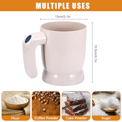 Electric Flour Sifter Set with Dough Scraper
