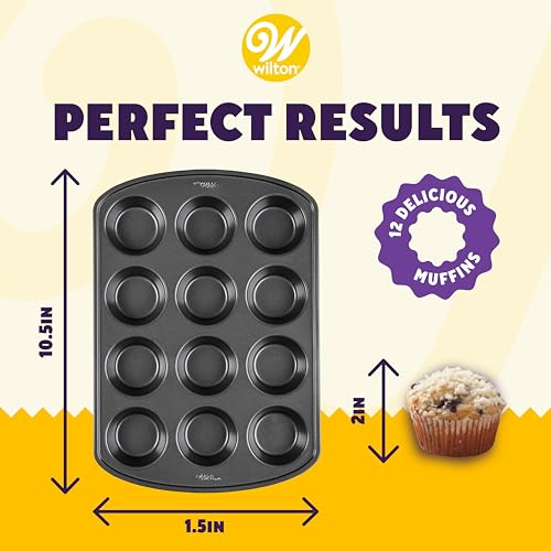 Wilton Premium Non-Stick Cupcake Pan, 12-Cup Muffin Tin