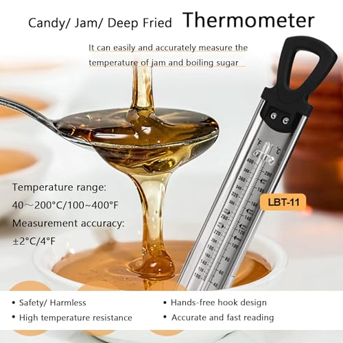 Stainless Steel Candy Thermometer with Pot Clip
