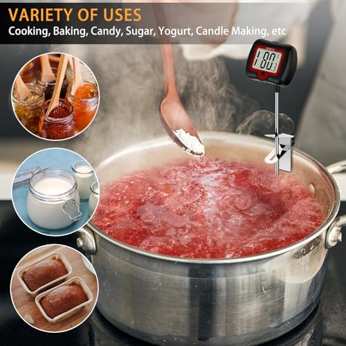 BOMATA 8" Long Probe Candy Thermometer with Pot Clip