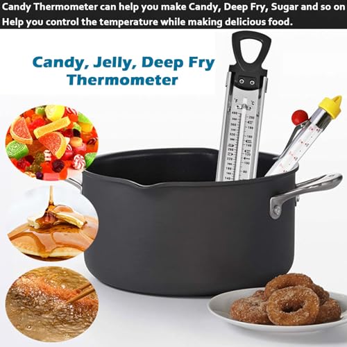 Stainless Steel Candy Thermometer with Pot Clip