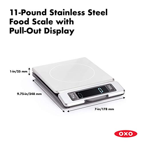 OXO Good Grips 11 lb Stainless Steel Food Scale