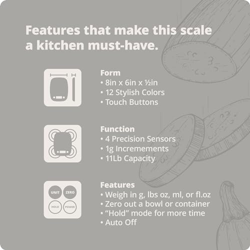 Digital Kitchen Scale - Ideal for Cooking and Baking