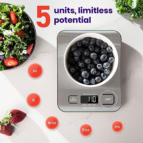 Etekcity Stainless Steel Digital Kitchen Scale for Baking