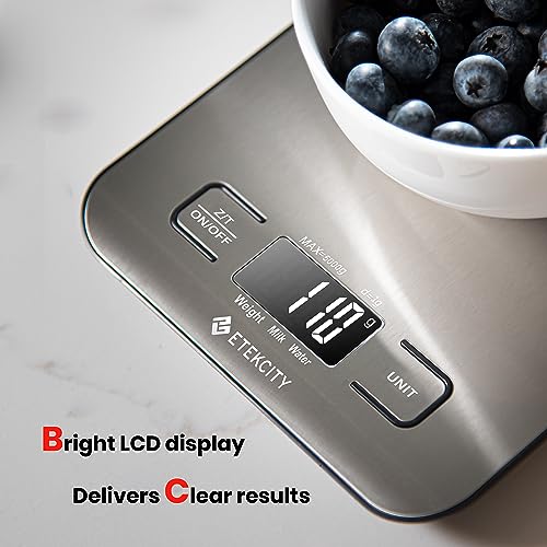 Etekcity Stainless Steel Digital Kitchen Scale for Baking