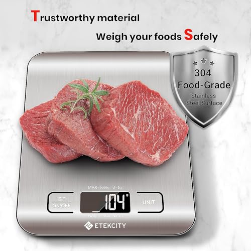 Etekcity Stainless Steel Digital Kitchen Scale for Baking