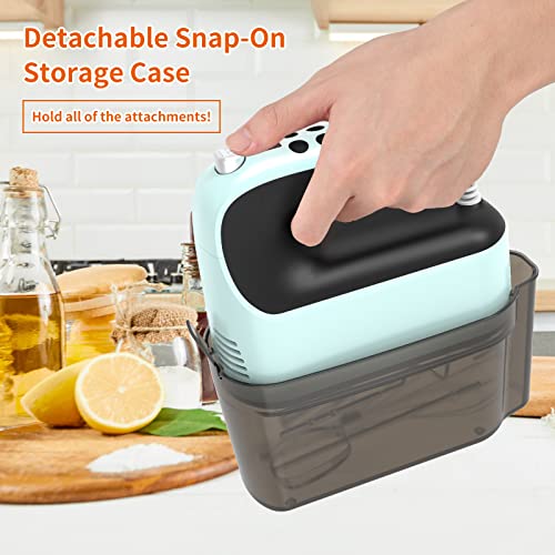 Yomelo 9-Speed Digital Hand Mixer with Snap-On Storage