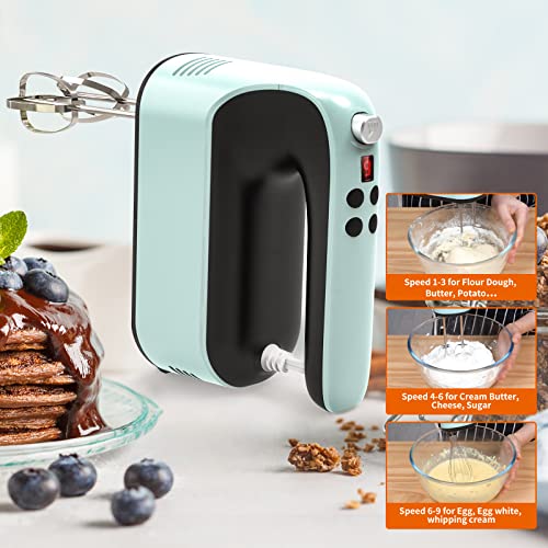 Yomelo 9-Speed Digital Hand Mixer with Snap-On Storage