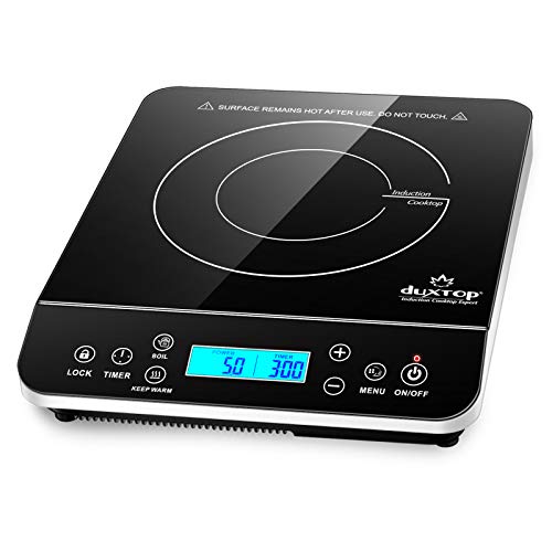 Duxtop Portable Induction Hot Plate, 1800W Silver