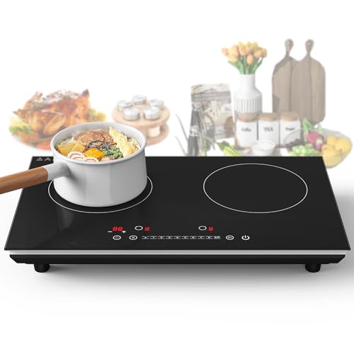 24 inch Double Induction Cooktop with Hot Plate