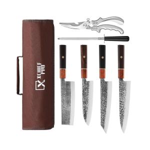 Moritaka High Carbon Steel Nakiri Santoku Set