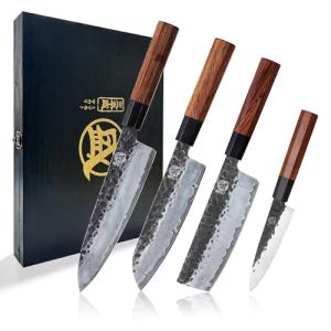 Mitsumoto Sakari 4-Piece Chef's Knife Set