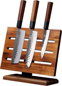 Moritaka Japanese Acacia Magnetic Knife Block Holder