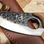 Mitsumoto Sakari Forged Steel Knife with Sheath