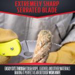 Moritaka 3.3" Rust-Proof Saltwater Knife with Yellow Handle