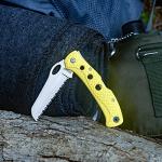 5-Inch Rust-Proof Saltwater Knife with Yellow Handle