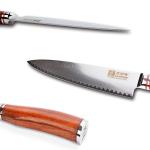 Moritaka 8-Inch Chef Knife - Damascus Steel, Bloodwood Handle