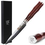 5-inch Sunlong Utility Knife - Damascus Steel Blade