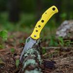 5-Inch Rust-Proof Saltwater Knife with Yellow Handle
