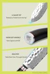 Moritaka 12" Bull Nose Butcher Knife, Damascus Steel