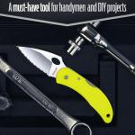 Moritaka 3.3" Rust-Proof Saltwater Knife with Yellow Handle