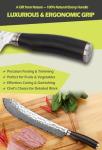 Moritaka 12" Bull Nose Butcher Knife, Damascus Steel